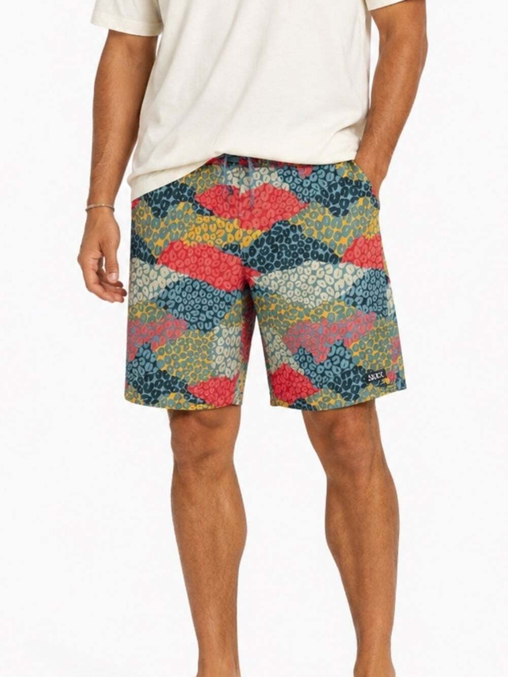 SAXX Betawave Boardshorts Cheeta Printed Swim Trunks Quick Dry Beach Size 36